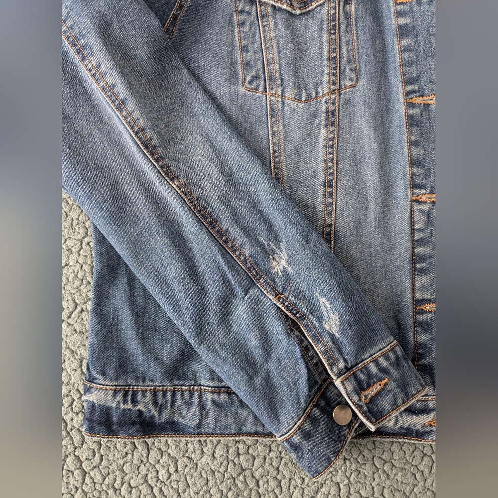 Plus Size Jean Jacket - Picture 5 of 6